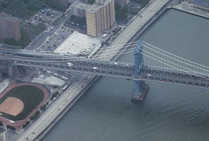 East River Bridges - Manhattan Bridge: cote manhattan - manhattan bridge 2